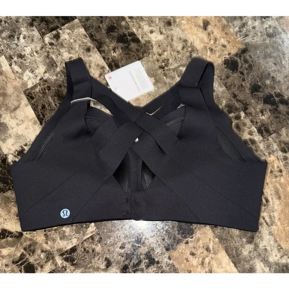 LULULEMON ENLITE WEAVE-BACK BRA BLACK COLOR NWT SIZE 38D